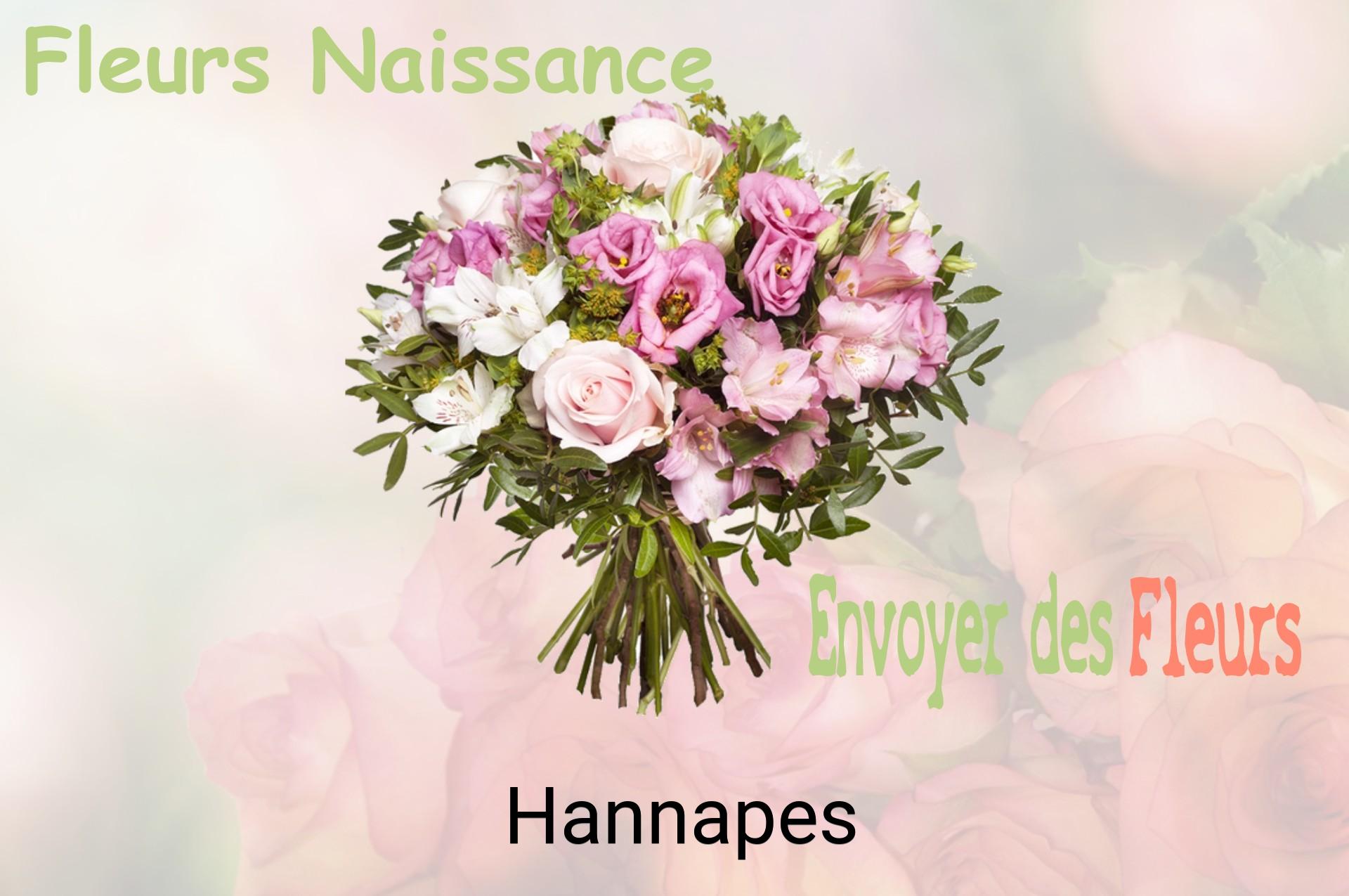 Bouquet de fleurs de naissance livré à Hannapes
