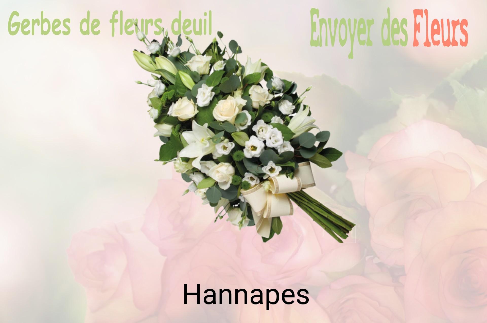Gerbe de fleurs de deuil livrée à Hannapes